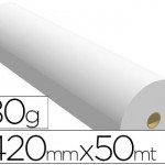 rolos de papel para plotter 420 mm x 50 mts